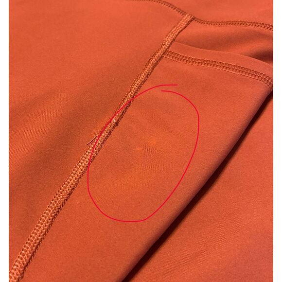 Old Navy Women's Elevate Go-Dry Cropped Leggings in Cherry Birch Size Large EUC - Picture 4 of 7